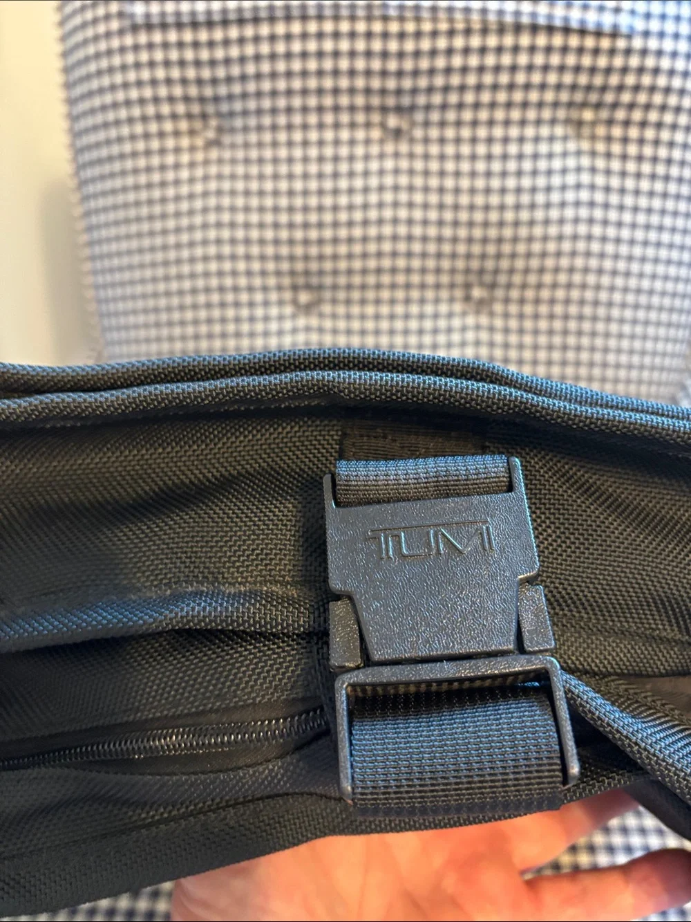 Tumi ballistic Black Garment Bag with Front Pockets